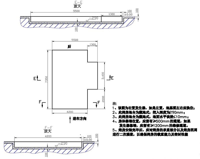 廣力烤漆房 GL-BA-A地基圖