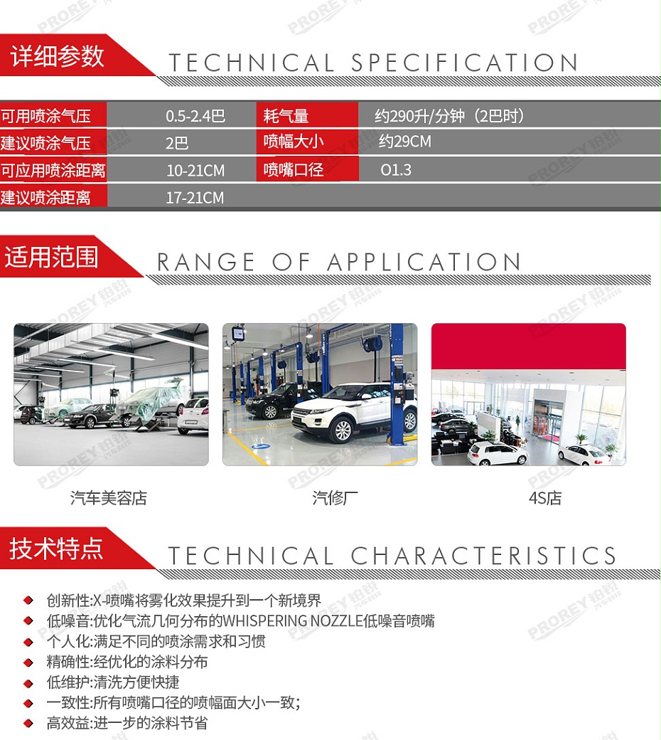 GW-150050063-薩塔 1061605 SATAjet X 5500 RP 1.3O省漆高效面漆噴槍-2