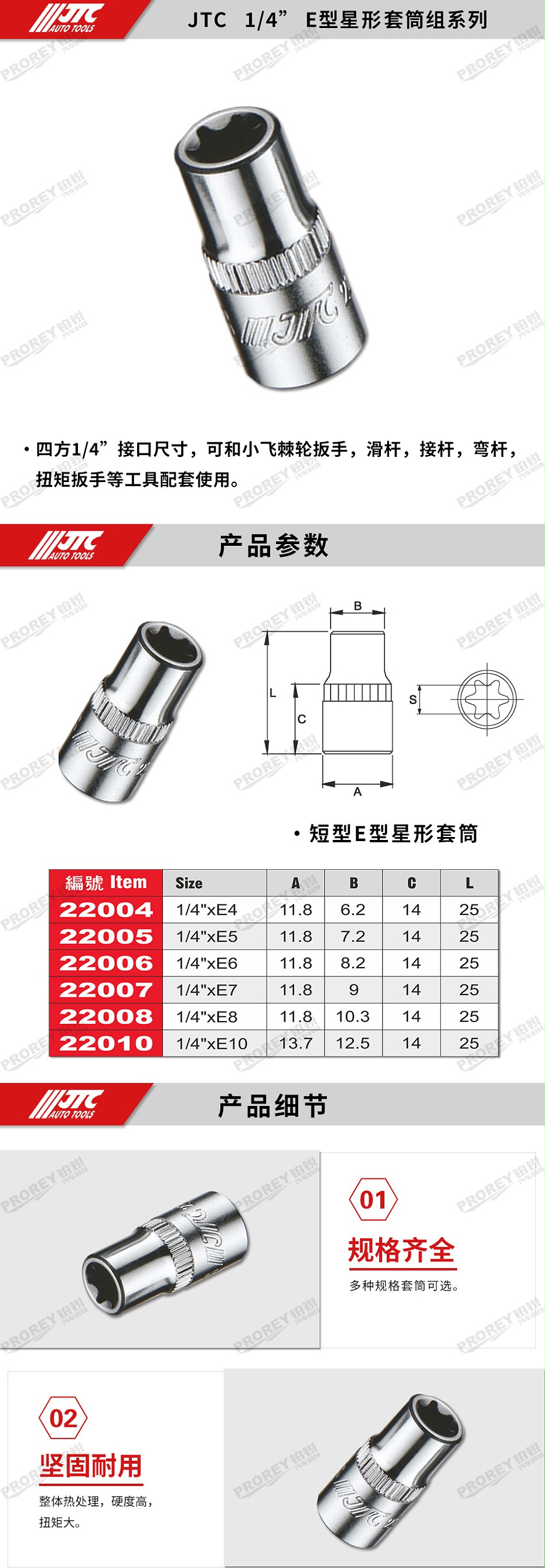 GW-130035385-JTC22004-1-4英寸 E型套筒 E4-2