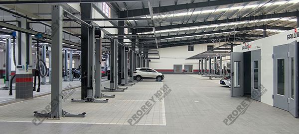 江西比亞迪4S店-江西得天獨厚汽車車間右側(cè)照