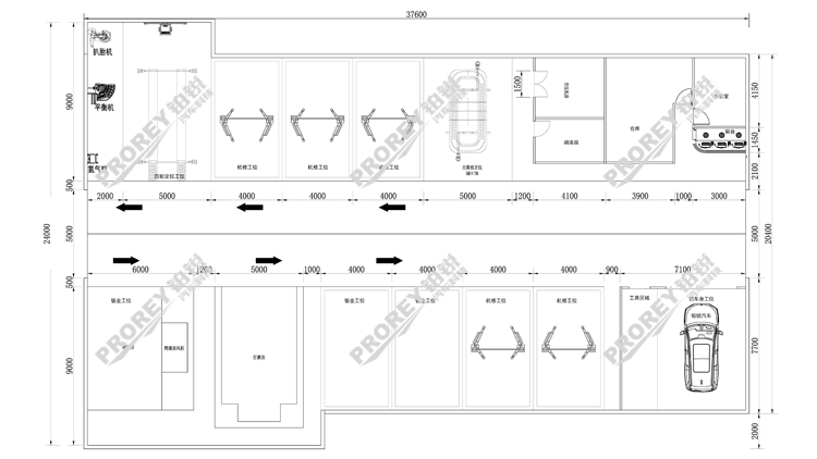 綜合維修廠工位規(guī)劃圖