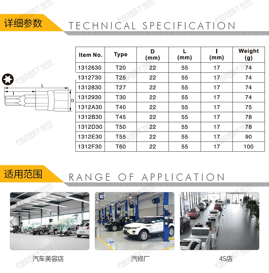 GW-130036303-飛鷹 1312630 12英寸xL55旋具套筒 星型 T20-2