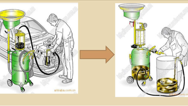 在轎車維護(hù)保養(yǎng)的過程中收集廢機(jī)油的步驟