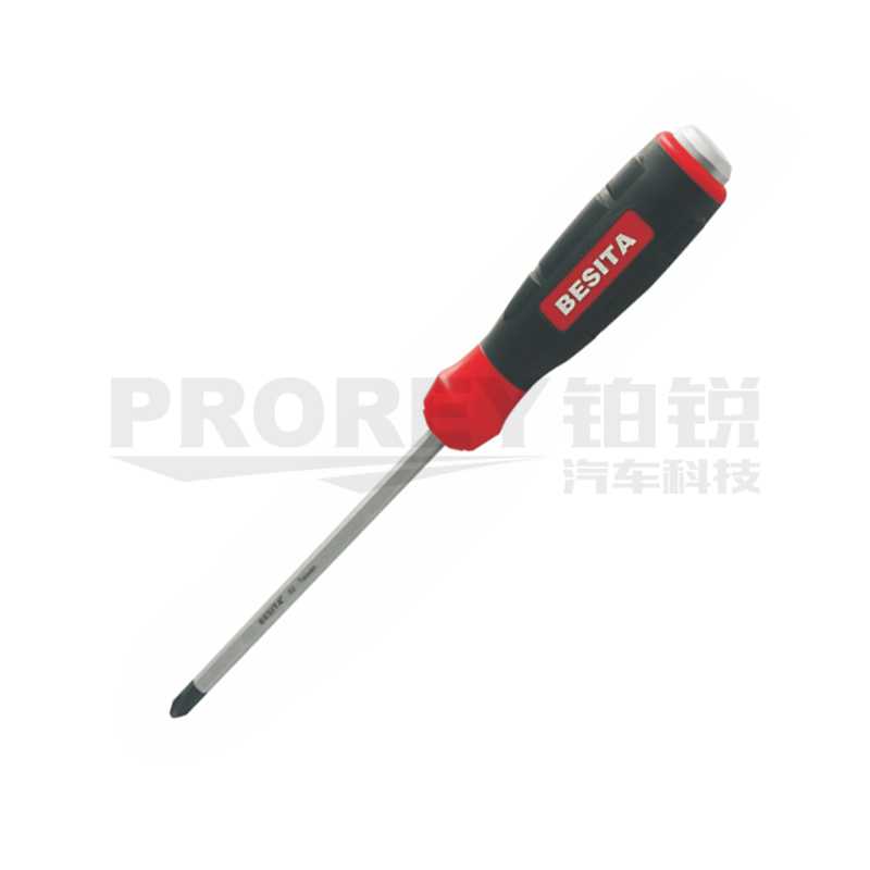 百思泰 32704 豪華型S2穿心一字螺絲批 8*200MM