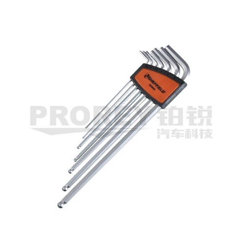 鋼盾 S050009 7件套公制特長球頭內(nèi)六角扳手