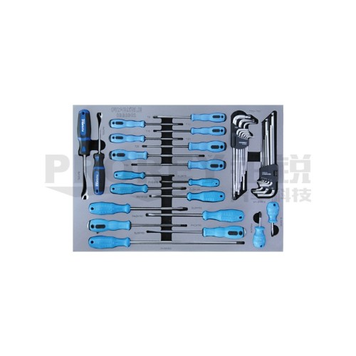 飛鷹 0330301 38件-螺絲刀與六角扳手工具托