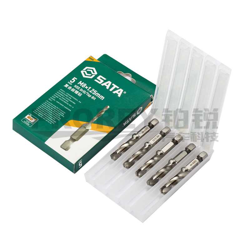 GW-130052936-世達(dá) 50803 5件套高速鋼復(fù)合絲錐鉆M3x0.5mm-1主圖