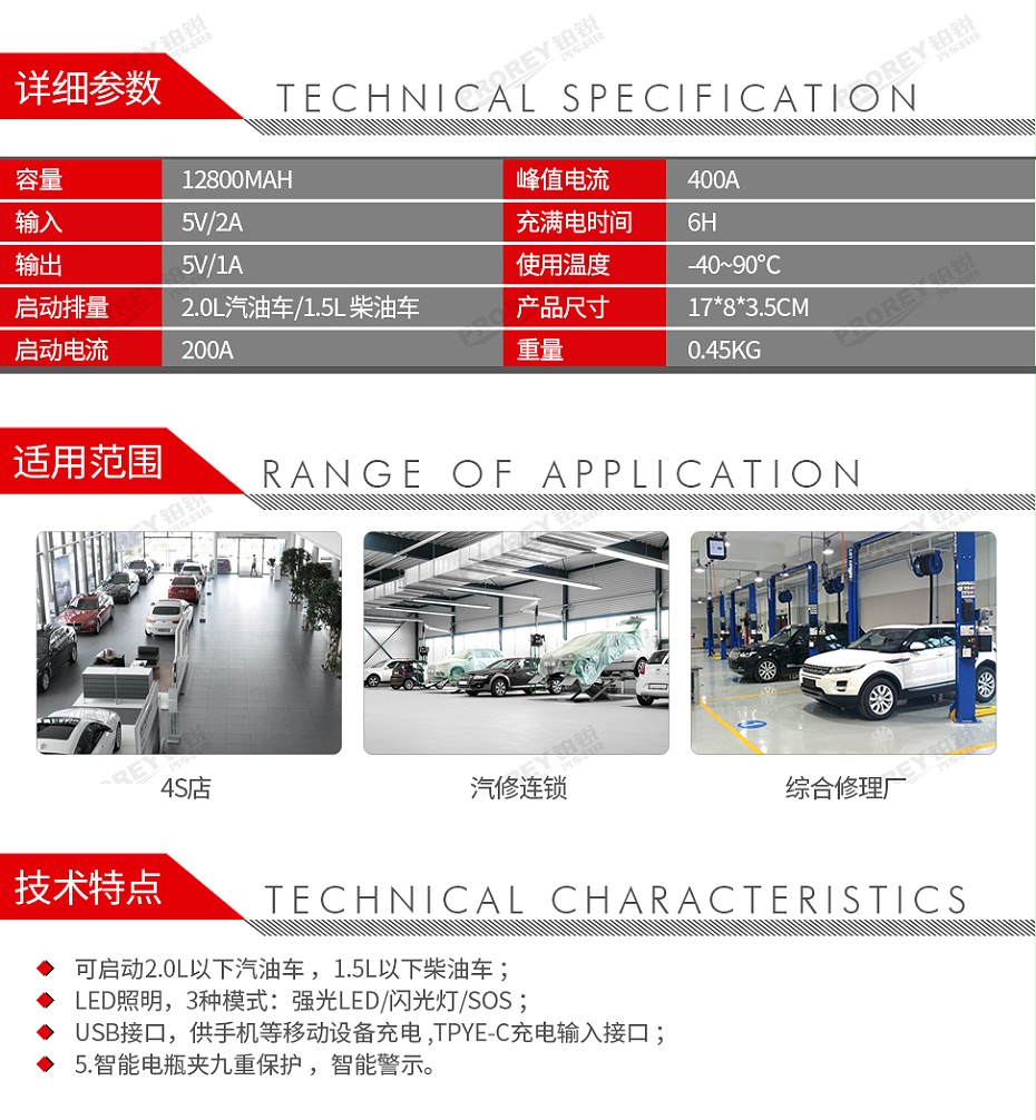 GW-170010104-啟尚 Q1S(九防智能夾）應(yīng)急啟動電源帶充氣-2